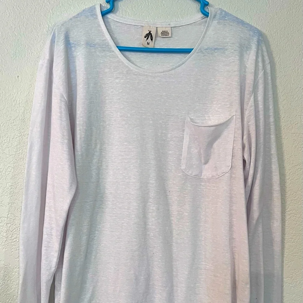 💰Instagram💰 The Buckle Slub LS Never Worn Wide Neck Pocket Tee - Picture 1 of 3